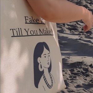 Stylish Cream Tote Bag